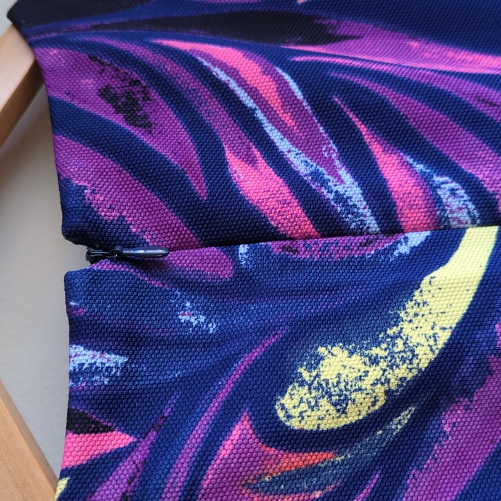 Donna Paintbrush Strokes Colorful Dress Size 2 Gem